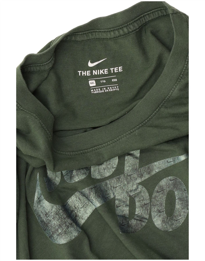 Nike T-shirt graphique pour homme 2XL Vert