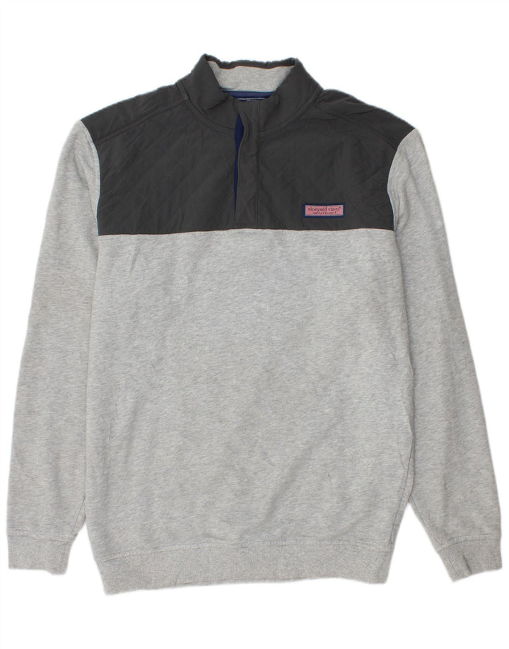 VINEYARD VINES Sweat-shirt coupe ample pour homme Gris moyen Colourblock