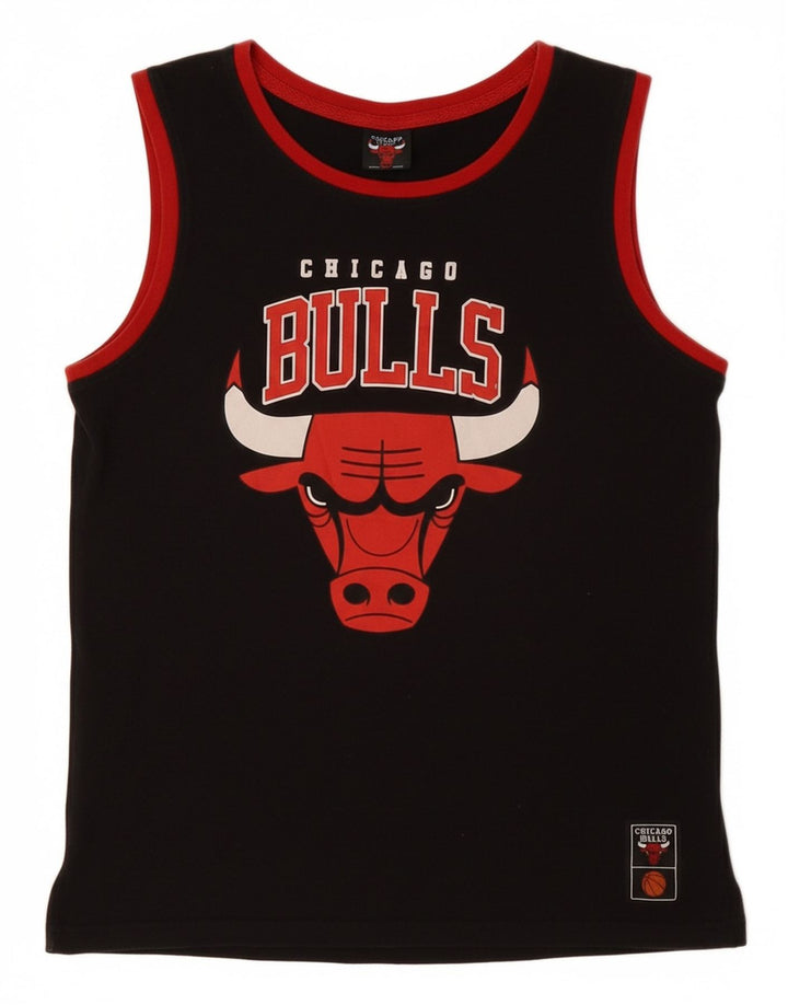 NBA Garçons Chicago Bulls Graphic Débardeur 11-12 ans Noir Coton