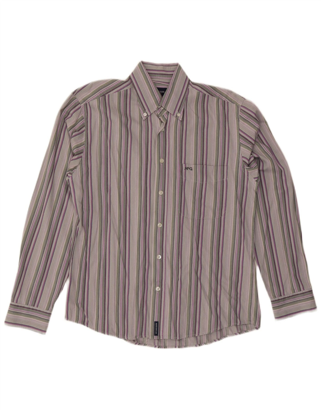 Chemise Homme McGregor Coton Rayé Gris Moyen