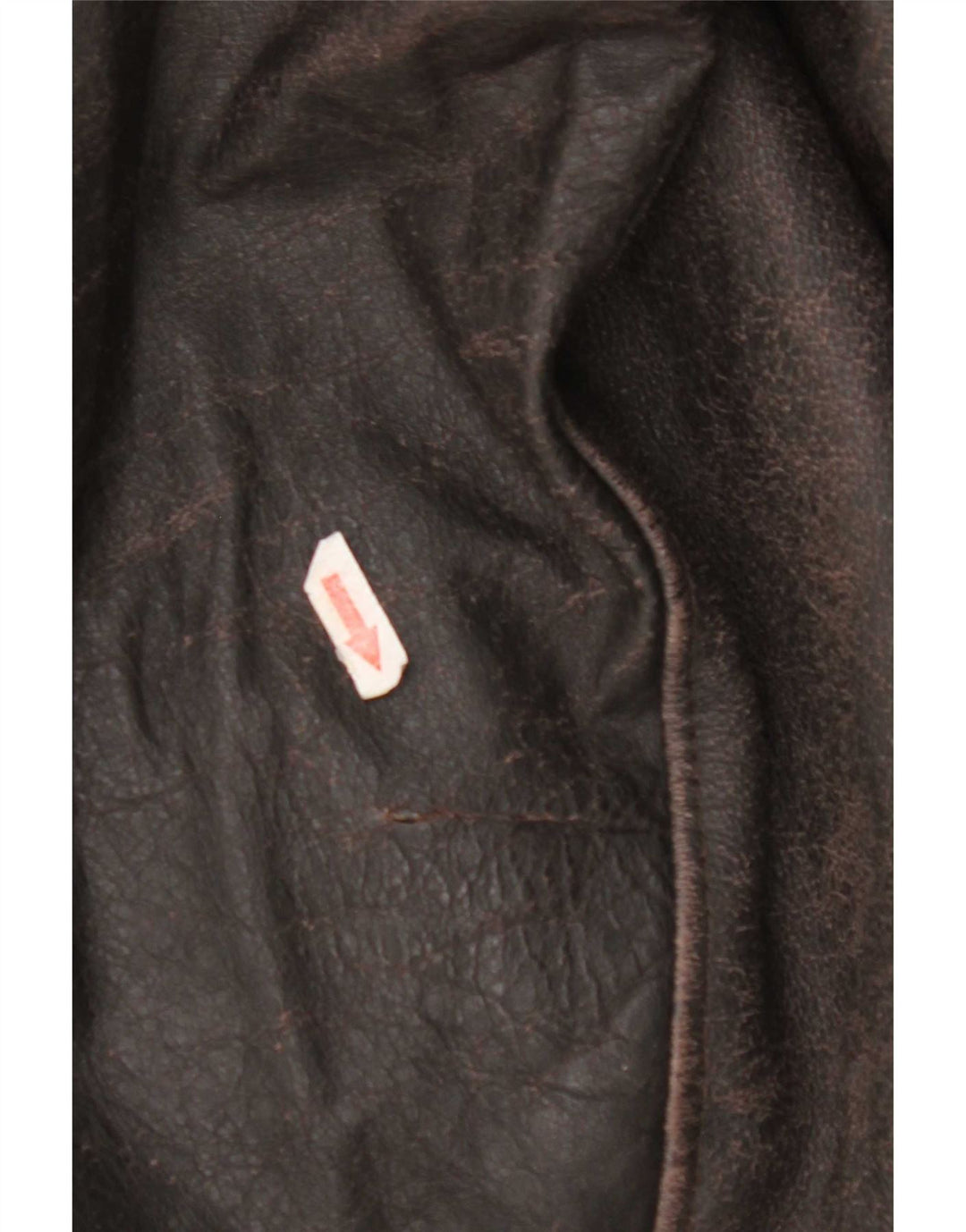 veste en cuir homme vintage UK 40 Grand cuir brun
