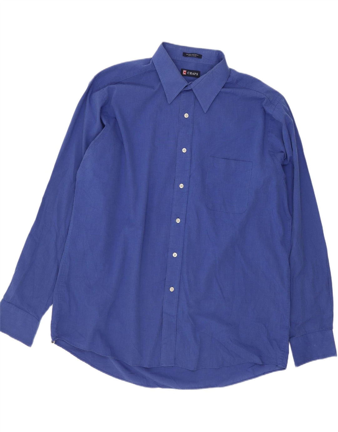 Chaps Chemise Homme Taille 17 1/2 XL Coton Bleu