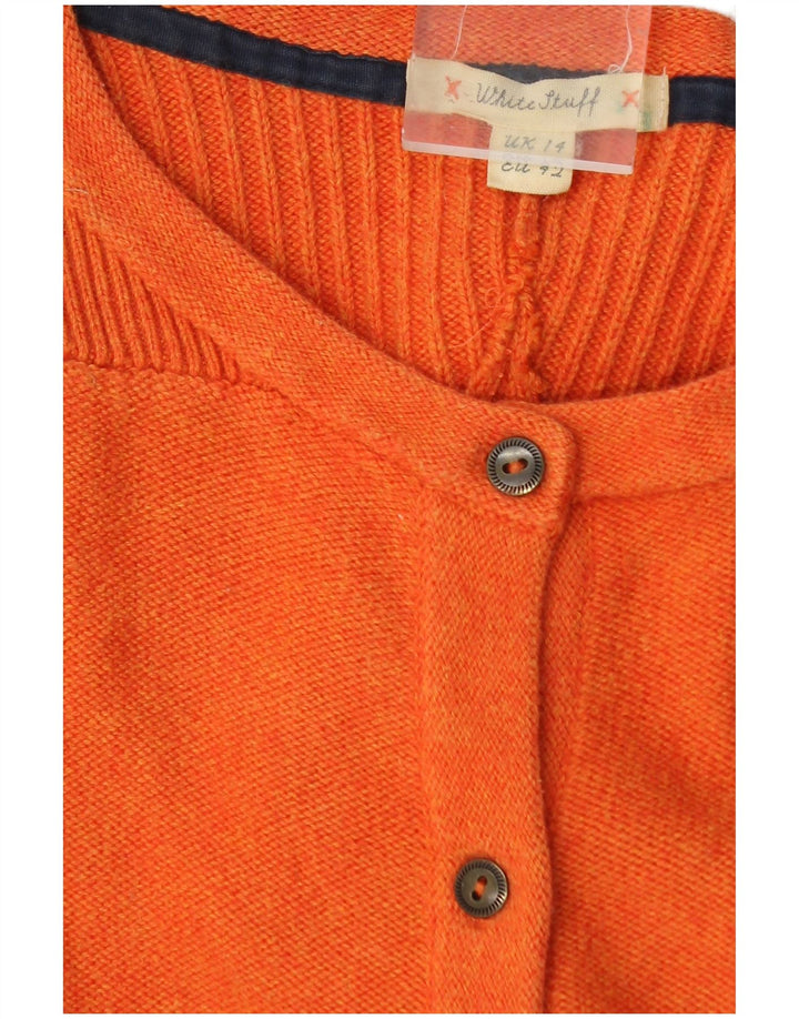 White Stuff Cardigan court pour femme UK 44 Orange moyen