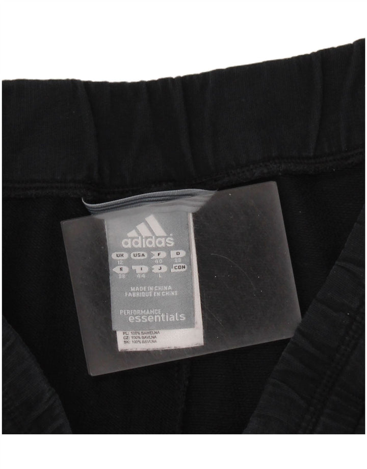 ADIDAS Pantalon de survêtement pour femme UK 12 Medium Noir Coton