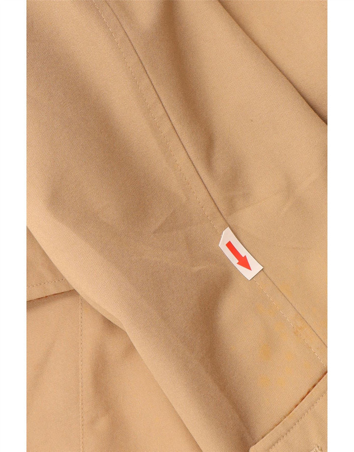 vintage Femme Pardessus UK 12 Beige Moyen