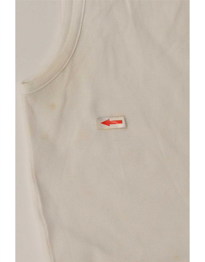 Lacoste Femme Débardeur Taille 40 Coton Blanc Moyen