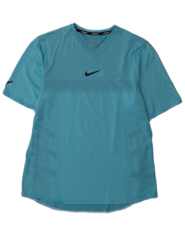 Nike Hommes Dri Fit T-Shirt Haut Grand Bleu Polyester