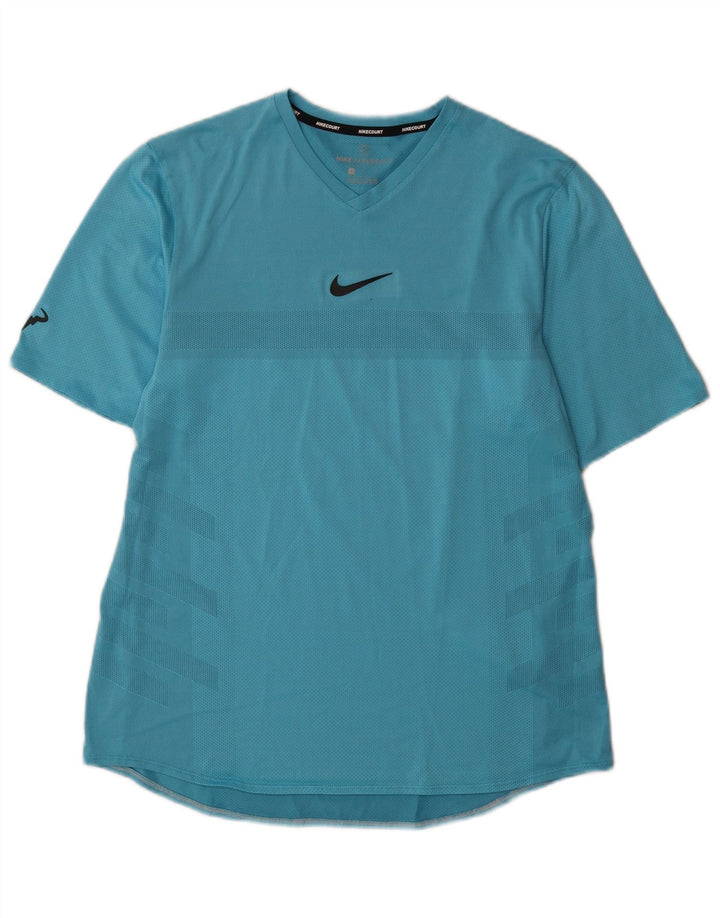 Nike Hommes Dri Fit T-Shirt Haut Grand Bleu Polyester