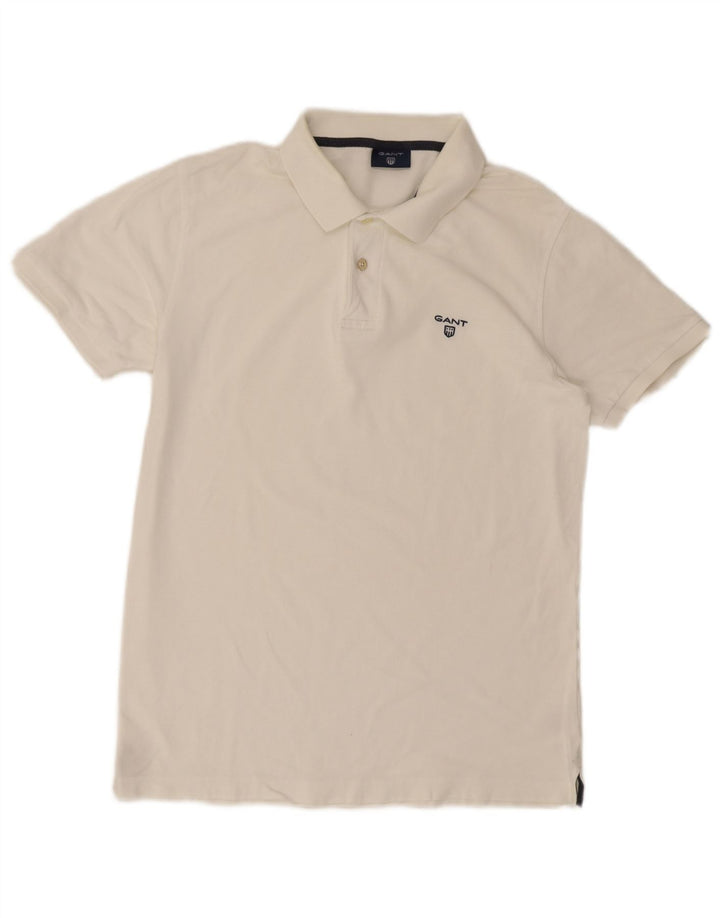 Gant Polo Homme Blanc Moyen Coton