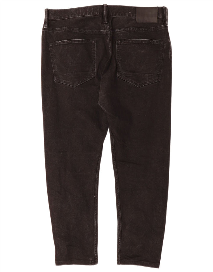 ALL SAINTS Jean Court Cigarette Homme W33 L24 Coton Noir