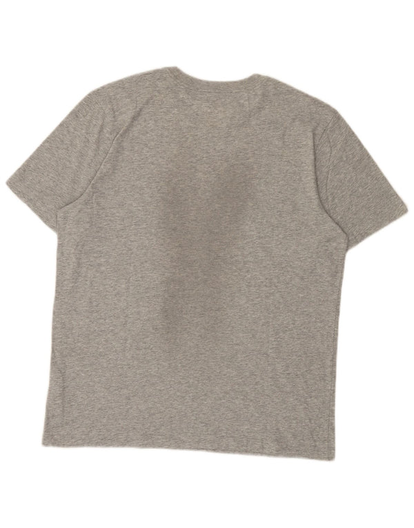 Nike Homme Dri Fit Graphic T-Shirt Haut Gris Moyen Moucheté Coton