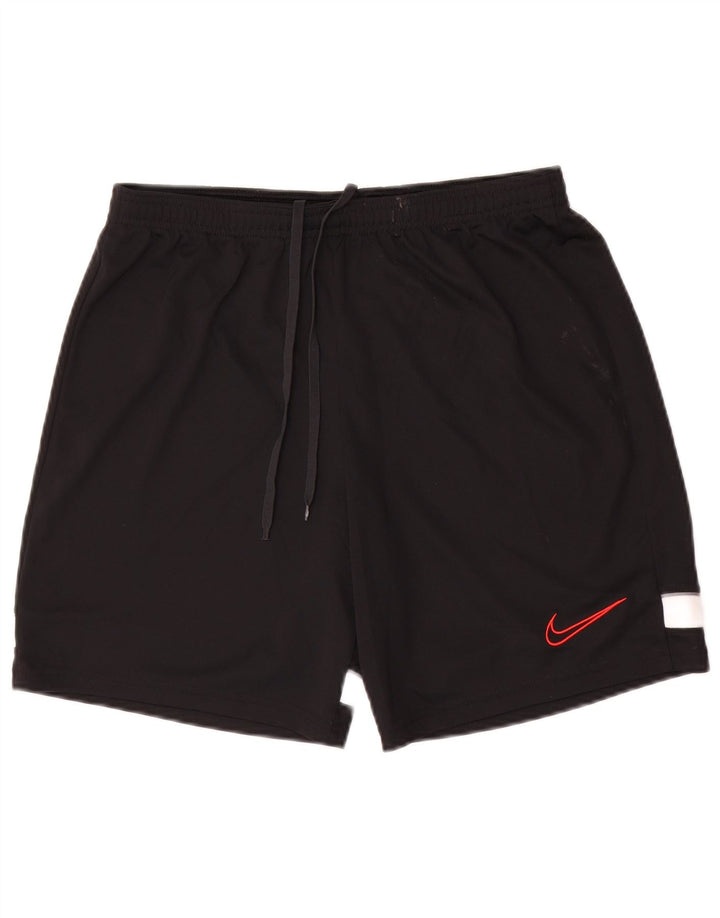 Nike Short de sport Dri Fit pour homme en polyester color block noir moyen