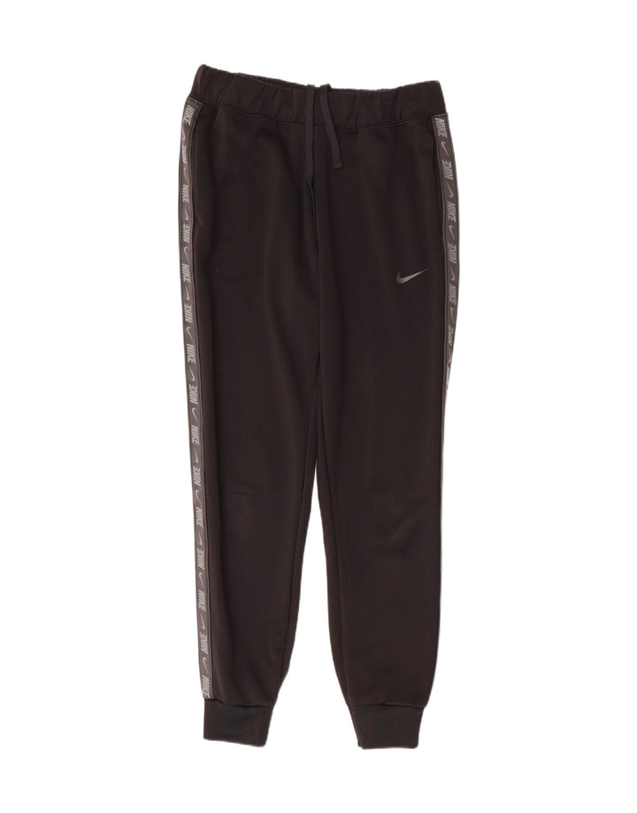 NIKE Mens Graphic Tracksuit Trousers Joggers Small  Black Polyester