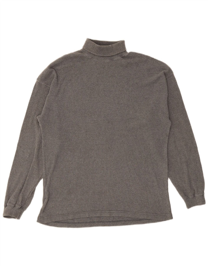 Marks & Spencer Haut à col roulé pour homme à manches longues en coton gris Taille S