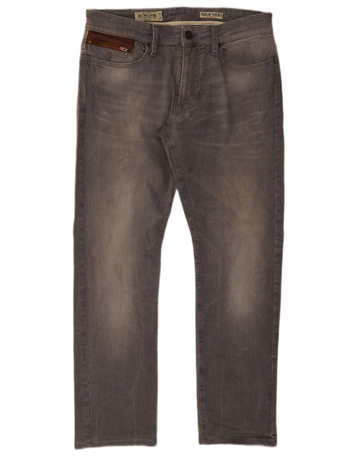 Marlboro Classics Jean fuselé régulier pour homme W34 L30 Gris
