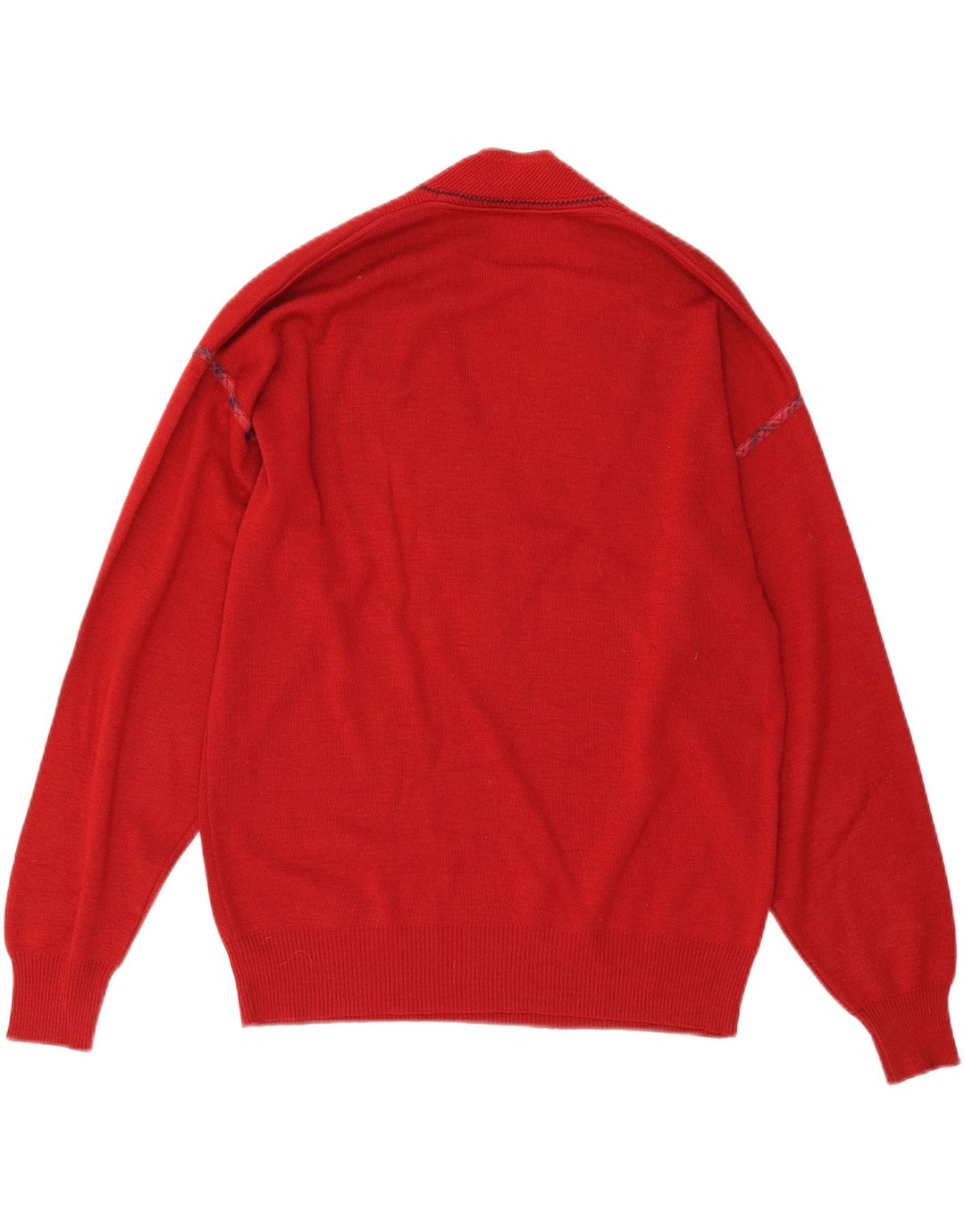 Il Granchio Pull Graphique Col V Homme Petite Laine Rayée Rouge