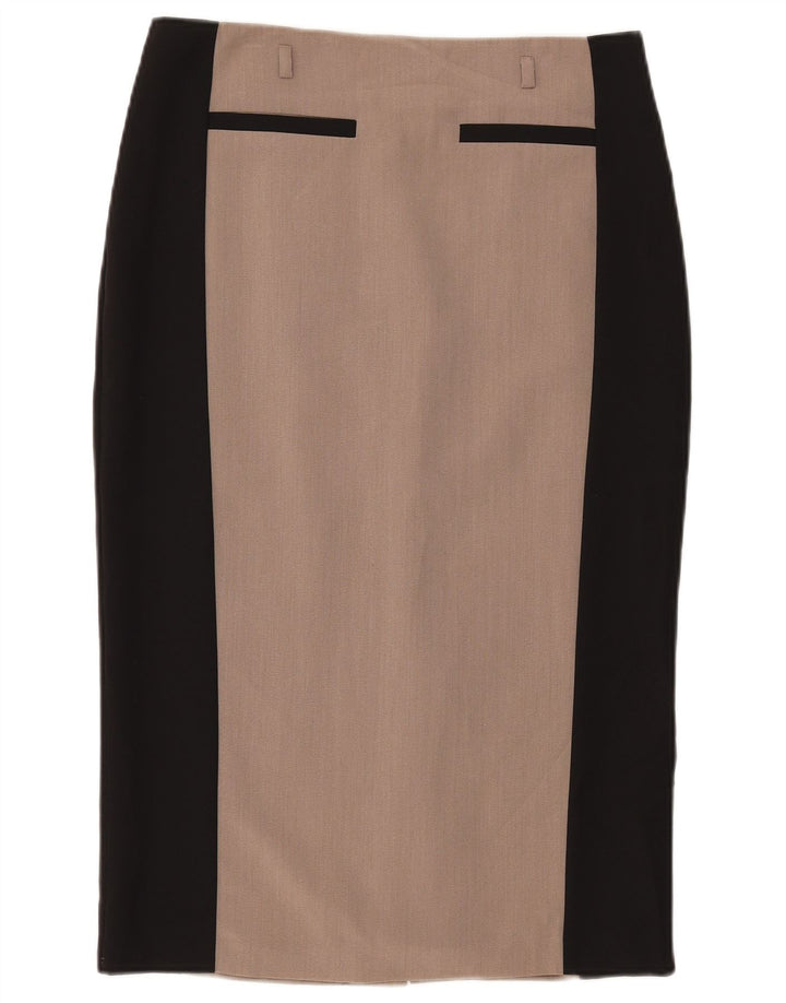 MARKS & SPENCER Womens Pencil Skirt UK 12 Medium W32 Grey Colourblock