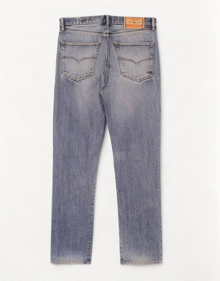 Diesel Jean Droit Homme W34 L30 Bleu Coton