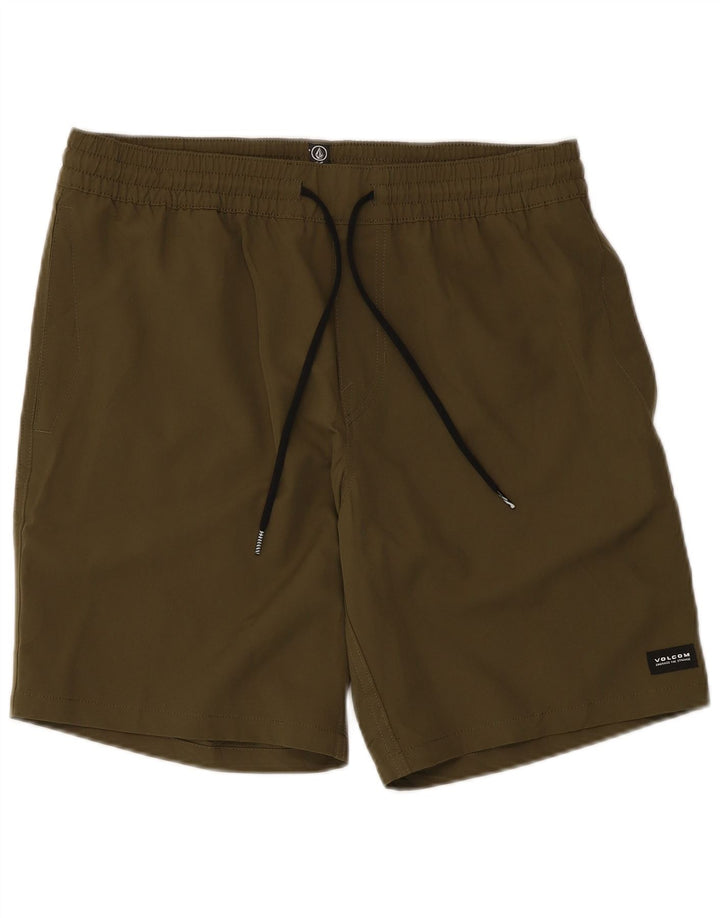 Volcom Short de bain homme grand kaki polyester