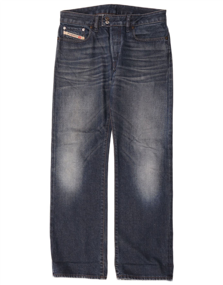 Diesel Jean Droit Homme W31 L32 Bleu Coton