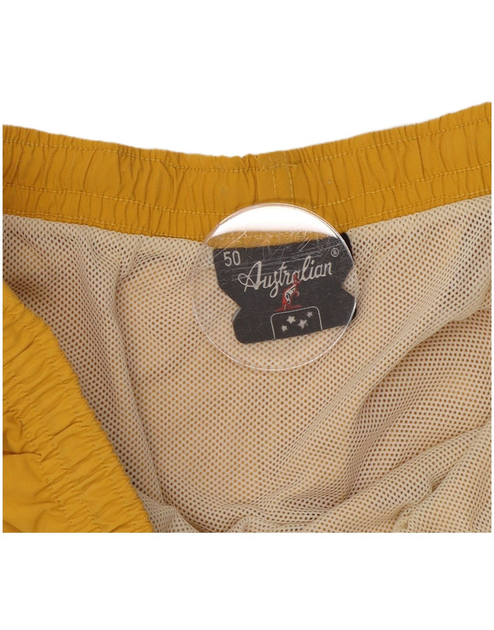 AUSTRALIAN L'ALPINA Short de Bain Homme IT 50 Jaune Moyen Polyamide
