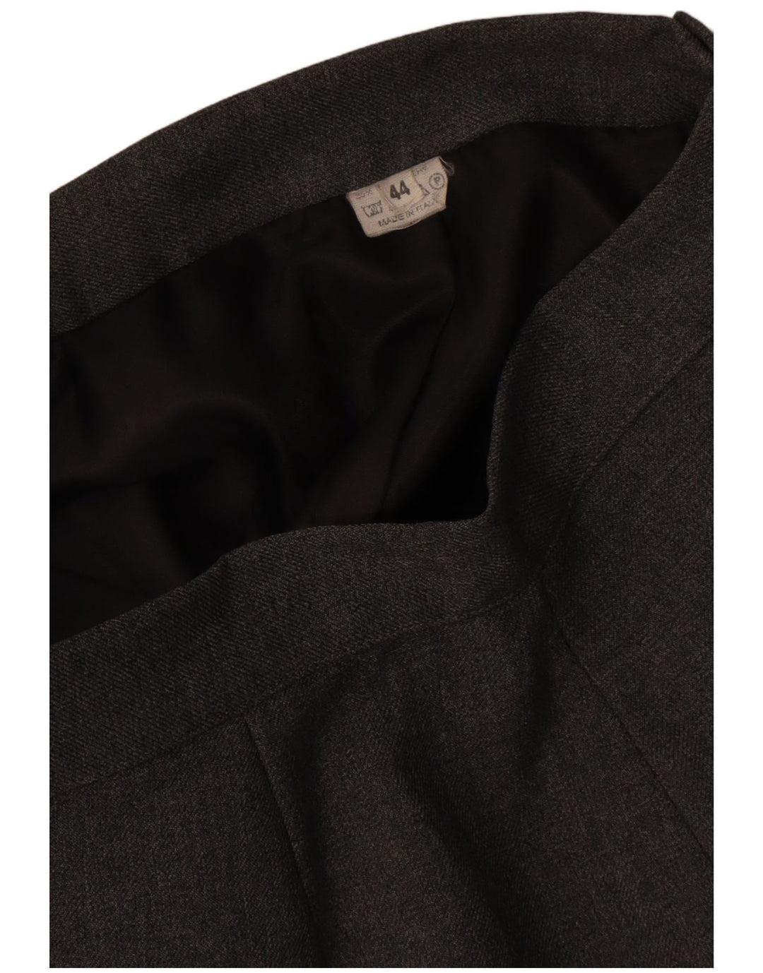 jupe crayon taille haute femme vintage IT 44 Medium W26 Polyester gris