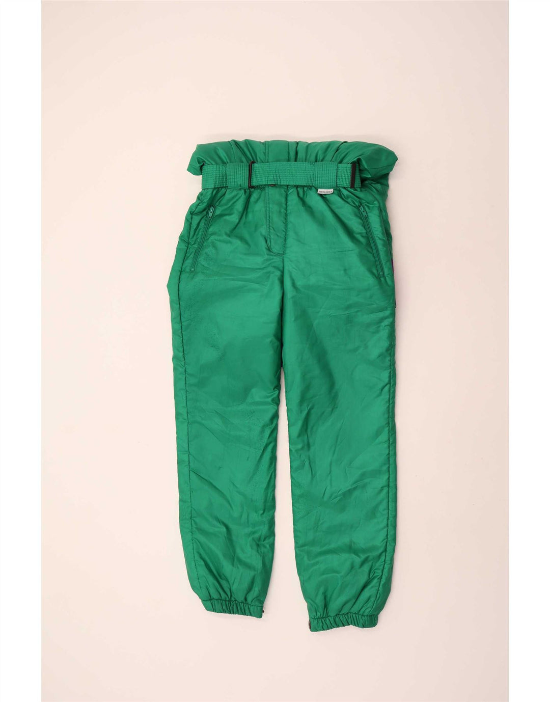 Brugi Combinaison de Ski Femme IT 48 XL Vert Colorblock Polyester Rétro