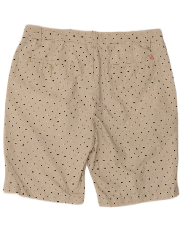 Penguin Short Chino Homme W34 Large Beige Pois Coton