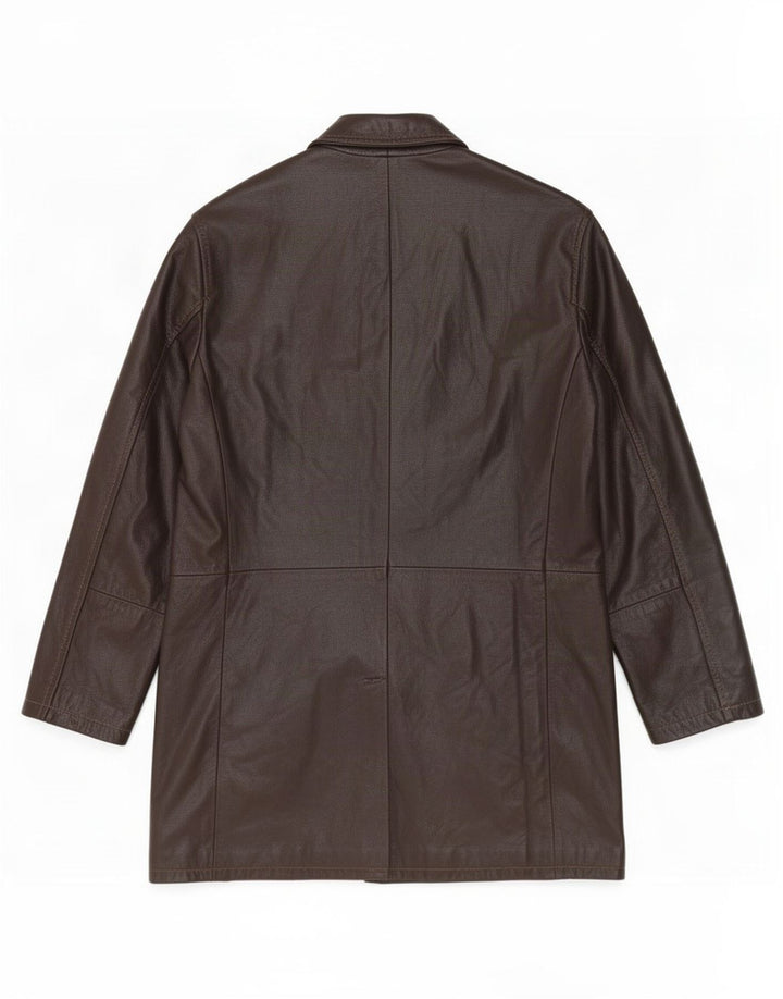 Conbipel Manteau En Cuir Homme IT 52 Large Marron