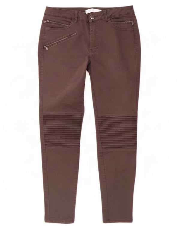Zara Pantalon décontracté skinny pour femme EU 40 Medium W30 L28 Marron