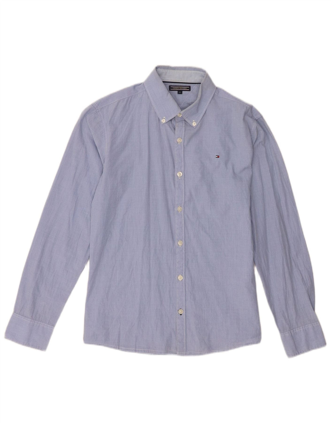 Tommy Hilfiger Chemise Garçon 14-15 Ans Bleu Vichy