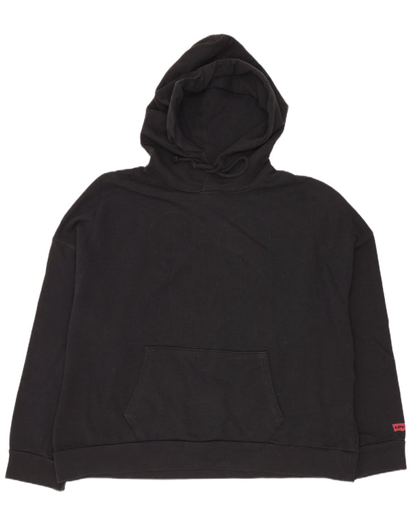 Levi's Pull à Capuche Oversize Homme Noir Coton
