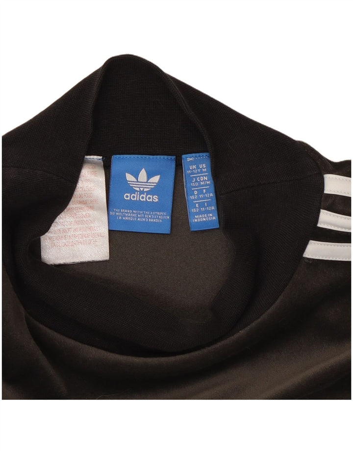 Adidas Sweat-shirt en velours pour fille 11-12 ans Gris Polyester