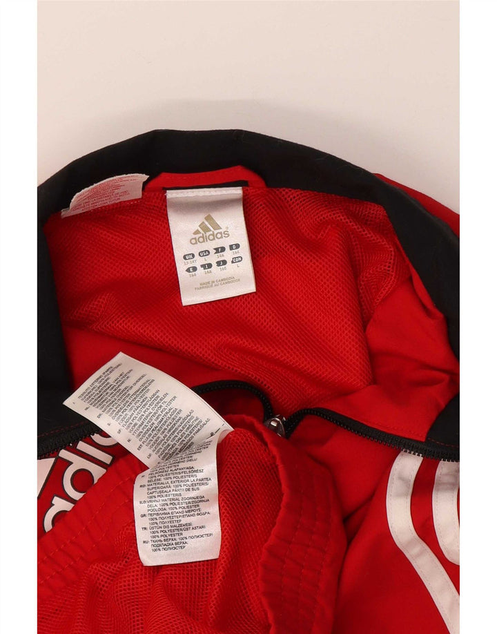 Adidas Veste de Survêtement Graphique Garçon 13-14 Ans Rouge Polyester