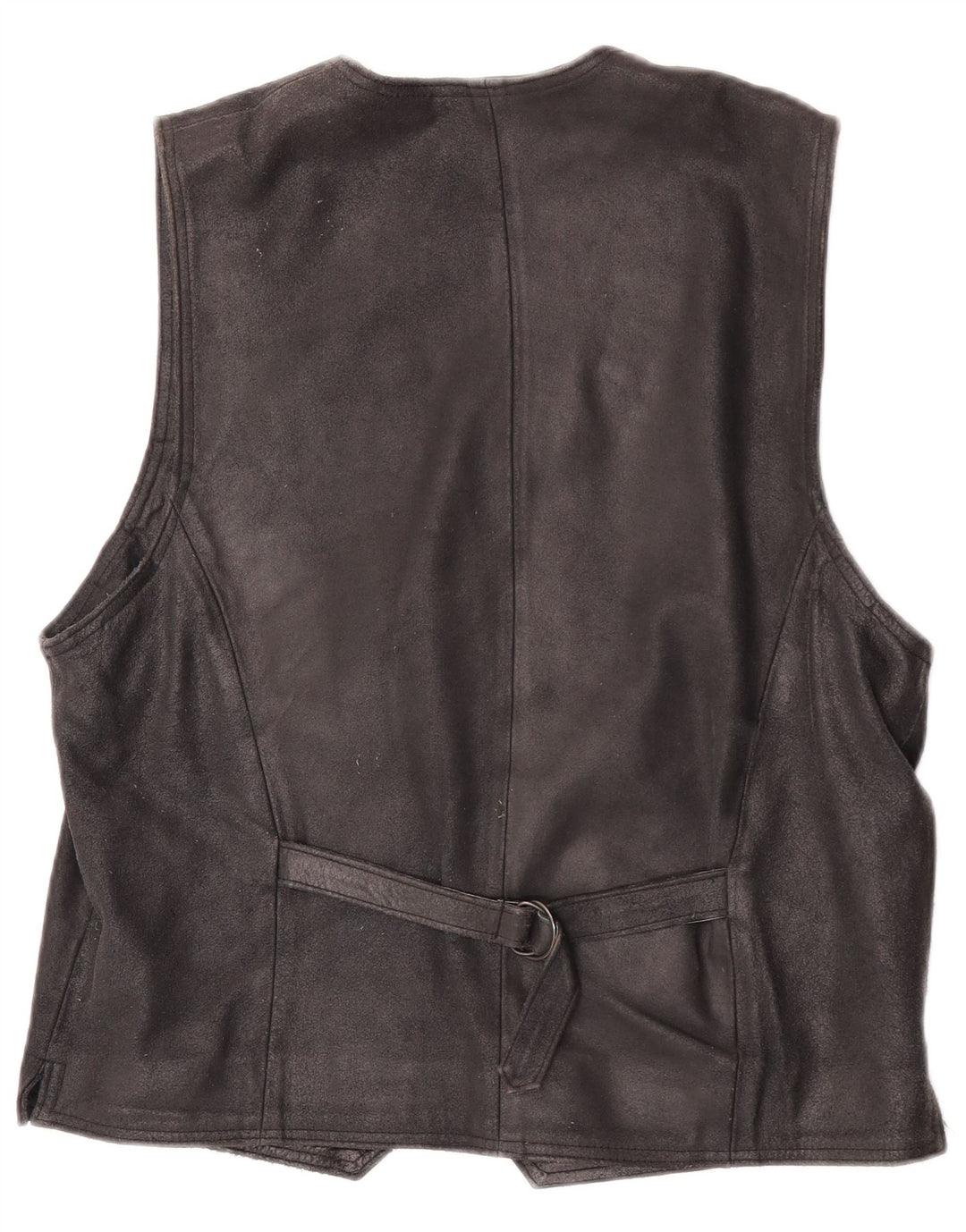gilet en daim homme vintage IT 48 cuir noir moyen