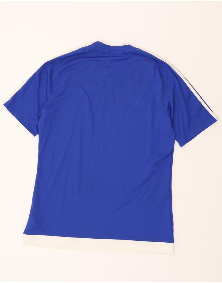 ADIDAS T-Shirt Climalite Homme Bleu Moyen Polyester Colorblock