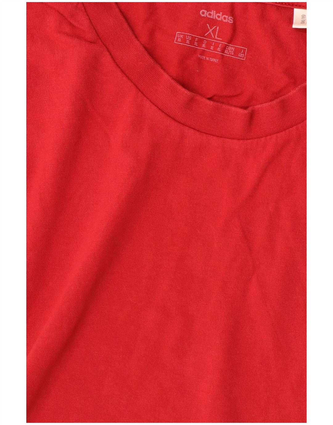 ADIDAS Mens T-Shirt Top XL Red Cotton
