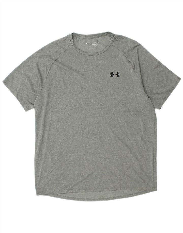 UNDER ARMOUR T-Shirt Homme Haut Large Vert Polyester