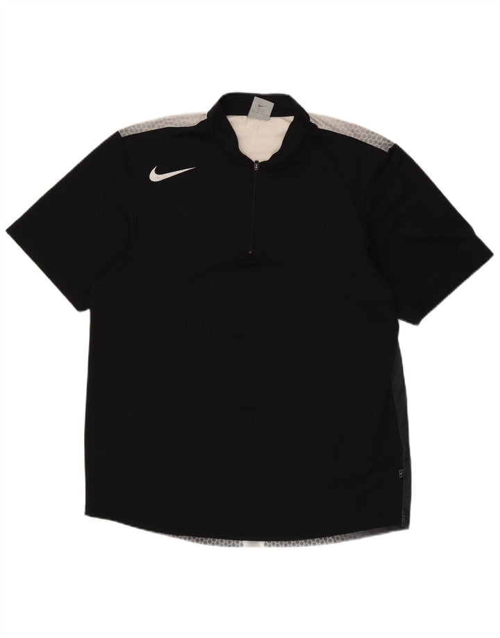 NIKE T-shirt Dri Fit pour hommes UK 39/41 Polyester à pois noir moyen