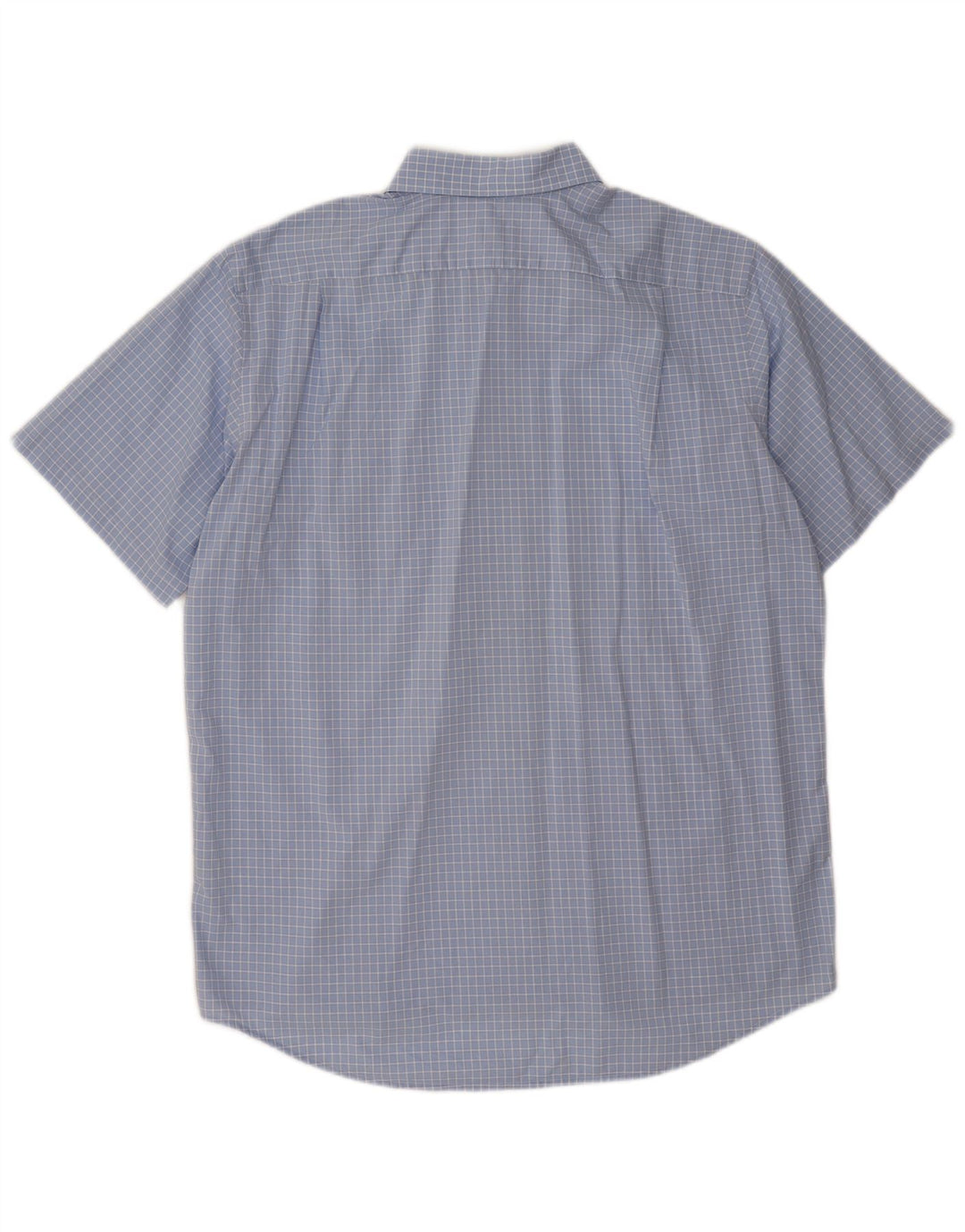 Lacoste Chemise à manches courtes pour hommes Taille 43 XL Bleu Check