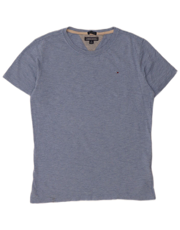 TOMMY HILFIGER T-Shirt Top Garçon 13-14 ans Bleu Moucheté Coton