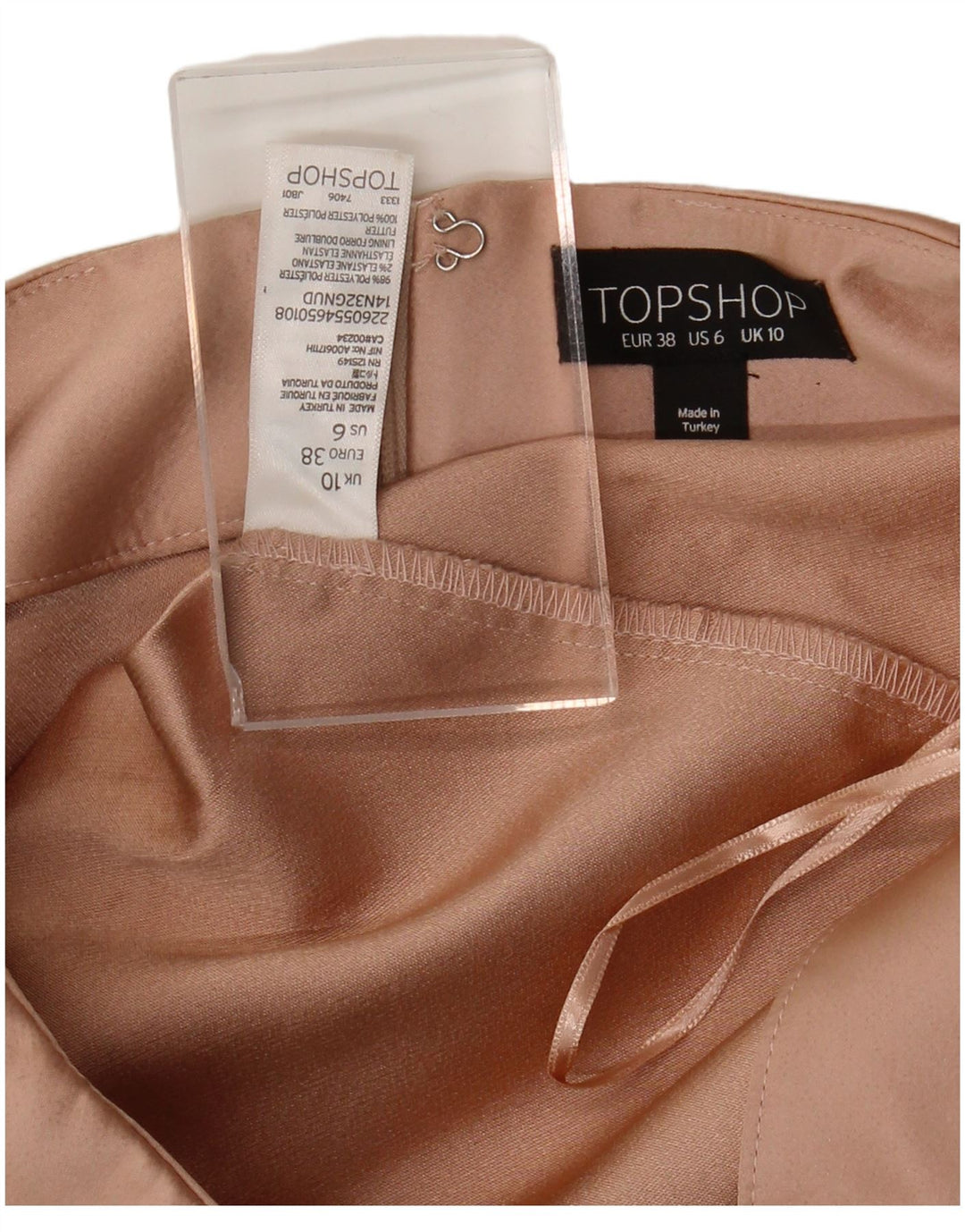 Topshop Pantalon chaud pour femme UK 10 Small W28 Rose Polyester