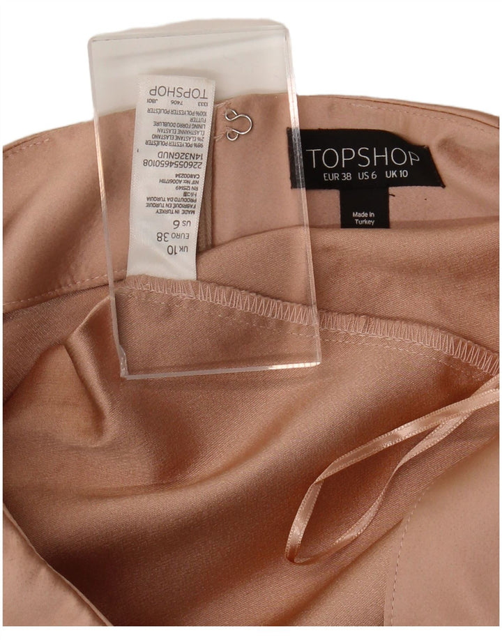 Topshop Pantalon chaud pour femme UK 10 Small W28 Rose Polyester