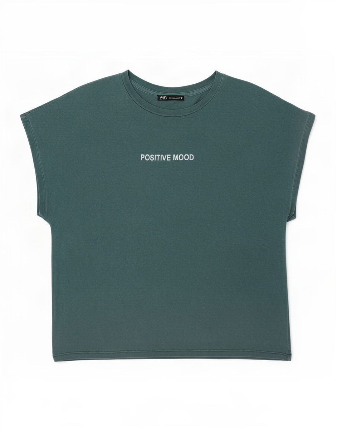 Zara Femme T-Shirt Graphique Haut Petit Vert