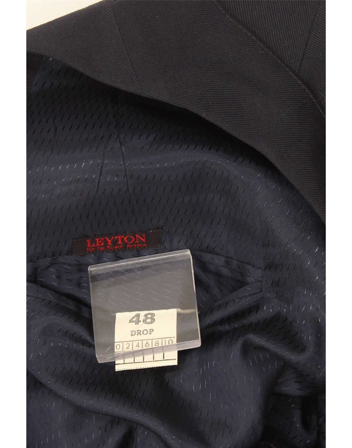 Veste Blazer Double Boutonnage Vintage Homme IT 48 Bleu Marine Moyen