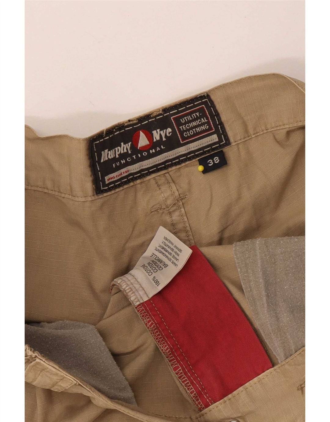 Murphy & Nye Short Cargo Homme W38 XL Coton Beige