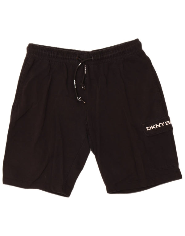 Dkny Mens Sport Shorts Large Black Cotton
