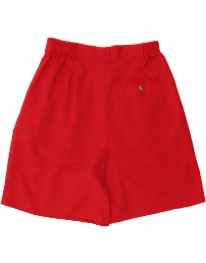 IZOD Womens High Waist Chino Shorts US 6 Medium W26  Red Polyester Vintage Izod and Second-Hand Izod from Messina Hembry 
