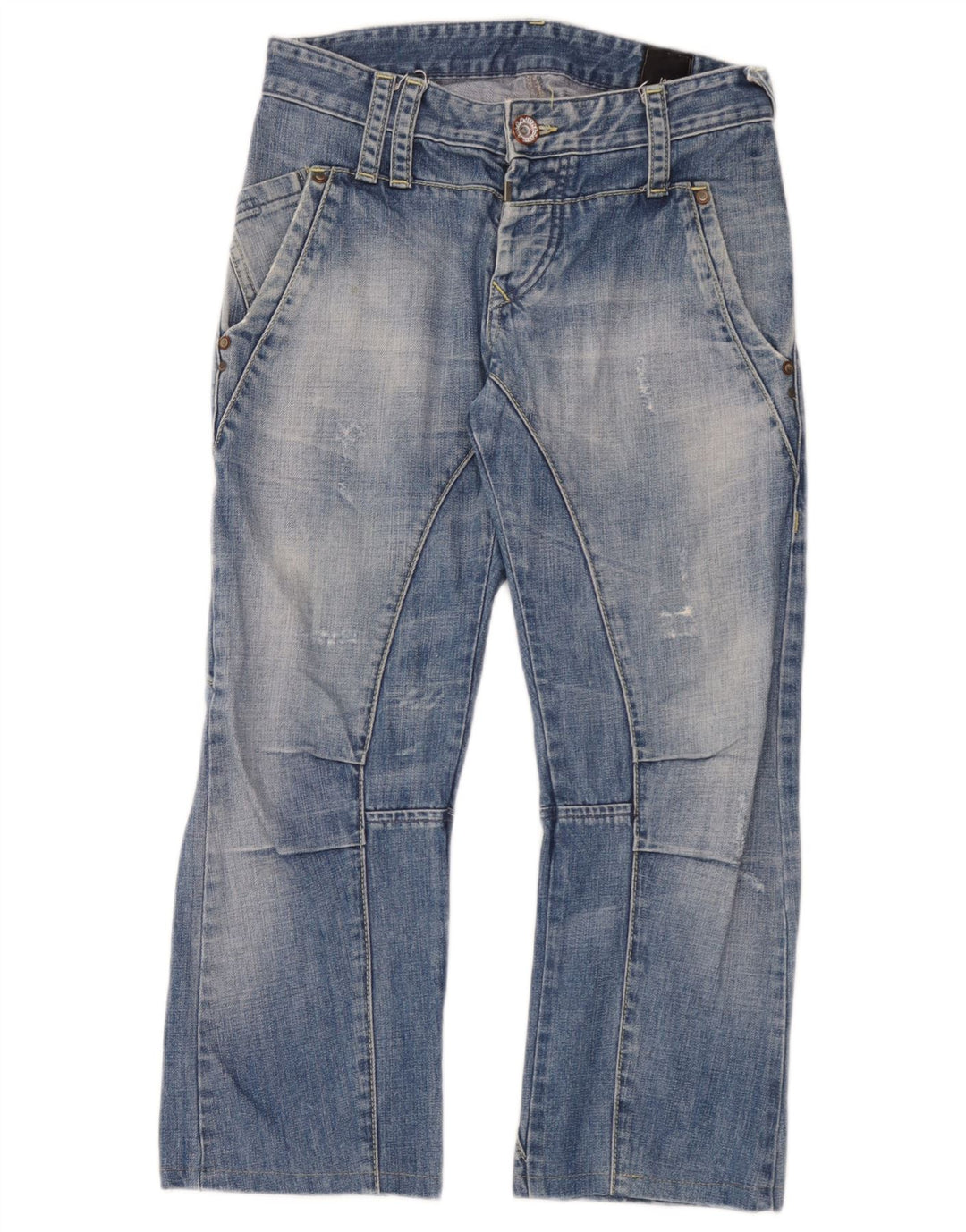 Jack & Jones Jean Court Cargo Effet Déchiré W30 L25 Homme Bleu