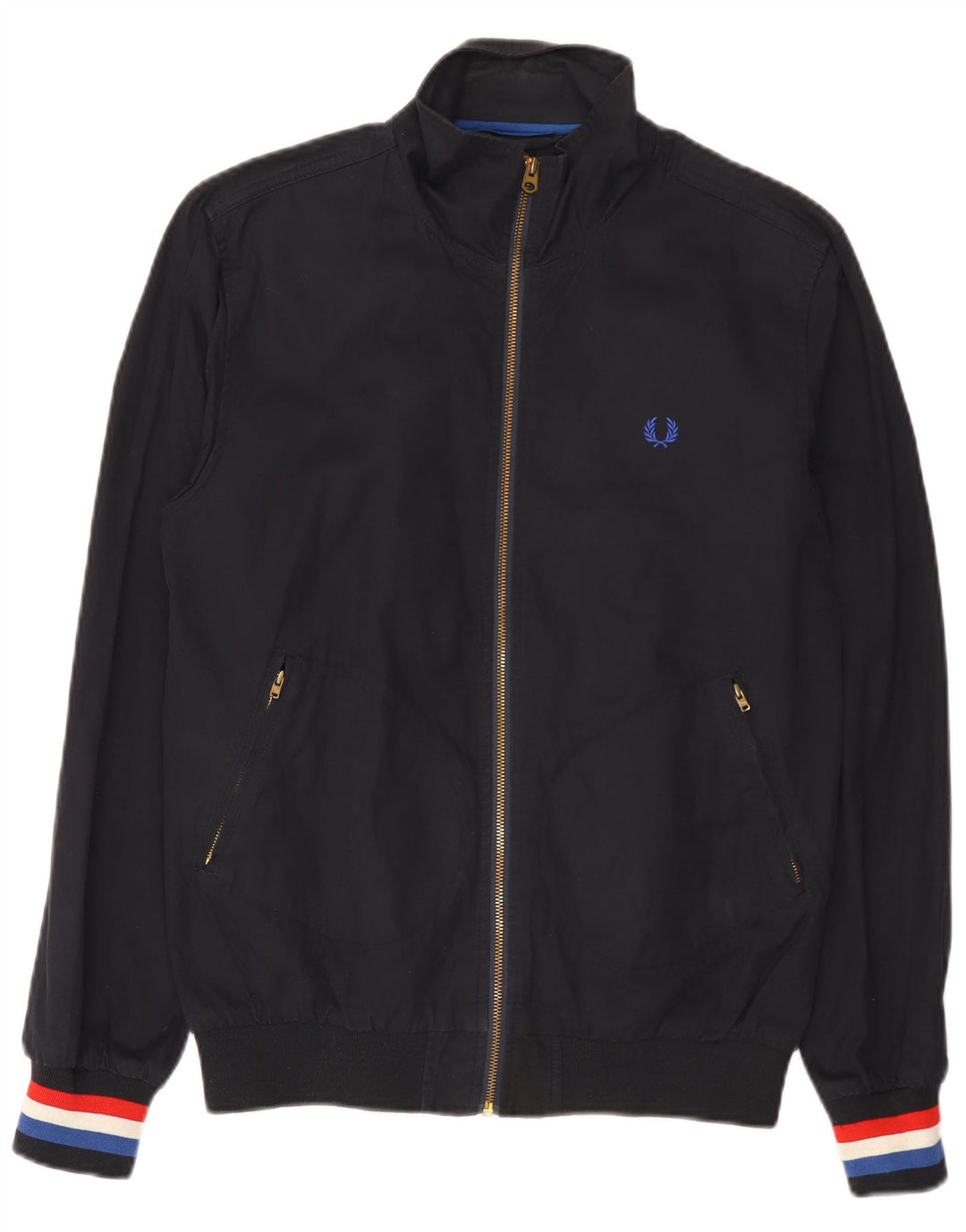 Fred Perry Veste Bomber Homme UK 38 Coton Bleu Marine Moyen